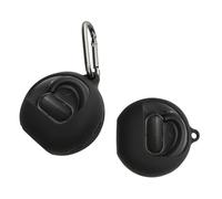 kwmobile Carcasa Compatible con Anker Soundcore V40i Funda - Funda de Silicona antigolpes con mosquetón - Negro