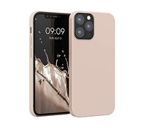 kwmobile Carcasa Compatible con Apple iPhone 12 / iPhone 12 Pro Funda - Case TPU y Silicona antigolpes - Apto Carga inalámbrica - Rosa Palo