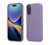 kwmobile Carcasa Compatible con Apple iPhone 16 Funda - Case TPU y Silicona antigolpes - Apto Carga inalámbrica - Lavanda
