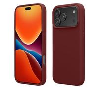 kwmobile Carcasa Compatible con Apple iPhone 17 Pro Funda - Case TPU y Silicona antigolpes - Apto Carga inalámbrica - Violeta Burdeos