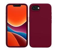 kwmobile Carcasa Compatible con Apple iPhone 17e / iPhone 16e Funda - Case TPU y Silicona antigolpes - Apto Carga inalámbrica - Rojo lacre