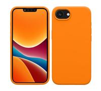 kwmobile Carcasa Compatible con Apple iPhone 17e / iPhone 16e Funda - Case TPU y Silicona antigolpes - Apto Carga inalámbrica - Naranja afrutado