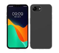 kwmobile Carcasa Compatible con Apple iPhone 17e / iPhone 16e - Funda de Silicona para móvil - Cover Trasero en Transparente