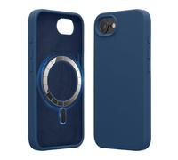 kwmobile Carcasa Compatible con Apple iPhone 17e / iPhone 16e - Funda magnética Compatible con MagSafe de TPU y Silicona - Azul Marino