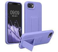 kwmobile Carcasa Compatible con Apple iPhone 17e / iPhone 16e - Funda para móvil con Soporte y Agarre para Dedo Lila