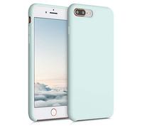 kwmobile Carcasa Compatible con Apple iPhone 7 Plus/iPhone 8 Plus Funda - Case TPU y Silicona antigolpes - Apto Carga inalámbrica - Menta Cool