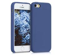 kwmobile Carcasa Compatible con Apple iPhone SE (1.Gen 2016) / iPhone 5 / iPhone 5S Funda - Case TPU y Silicona antigolpes - Apto Carga inalámbrica - Azul violáceo