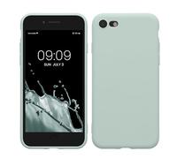 kwmobile Carcasa Compatible con Apple iPhone SE (2022/2020) / 8/7 Funda - con Bordes elevados - Apto Carga inalámbrica - Menta Cool Mate
