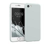 kwmobile Carcasa Compatible con Apple iPhone SE (2022/2020) / 8/7 Funda - con Bordes elevados - Apto Carga inalámbrica - Gris Claro Mate Mate