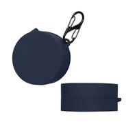 kwmobile Carcasa Compatible con CMF by Nothing Buds Pro Funda - Funda de Silicona antigolpes con mosquetón - Azul Oscuro