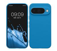 kwmobile Carcasa Compatible con Google Pixel 10 Funda - con Bordes elevados - Apto Carga inalámbrica - Azul Arrecife Mate