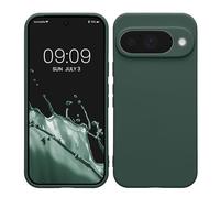 kwmobile Carcasa Compatible con Google Pixel 10 Funda - con Bordes elevados - Apto Carga inalámbrica - Verde Musgo Mate