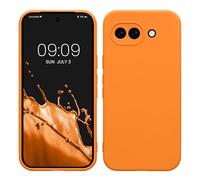 kwmobile Carcasa Compatible con Google Pixel 10a Funda - con Bordes elevados - Apto Carga inalámbrica - Naranja afrutado Mate