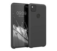 kwmobile Carcasa Compatible con Google Pixel 4a Funda - Case TPU y Silicona antigolpes - Apto Carga inalámbrica - Negro Mate
