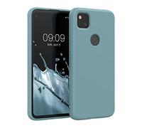 kwmobile Carcasa Compatible con Google Pixel 4a Funda de Silicona - Flexible con Interior de Microfibra - Suave Protector antigolpes - Noche ártica
