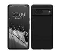 kwmobile Carcasa Compatible con Google Pixel 7 Funda - Case TPU y Silicona antigolpes - Apto Carga inalámbrica - Negro