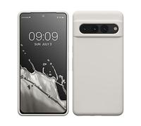 kwmobile Carcasa Compatible con Google Pixel 7 Pro Funda - Case TPU y Silicona antigolpes - Apto Carga inalámbrica - Blanco Mate