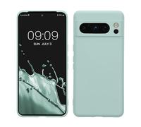kwmobile Carcasa Compatible con Google Pixel 8 Pro Funda - Bordes elevados anticaídas - Case de TPU y Silicona con Interior de Microfibra - Menta Cool
