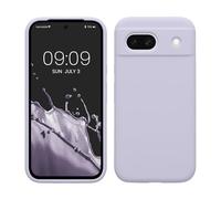 kwmobile Carcasa Compatible con Google Pixel 8a Funda - Case TPU y Silicona antigolpes - Apto Carga inalámbrica - Lavanda Pastel
