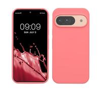 kwmobile Carcasa Compatible con Google Pixel 9 Funda - Funda Compatible con Google Pixel 9 Pro Case - Protector antigolpes de TPU y Silicona - Apto Carga inalámbrica - corales Pasteles