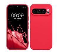 kwmobile Carcasa Compatible con Google Pixel 9 Pro Funda - con Bordes elevados - Apto Carga inalámbrica - Rosa neón Mate