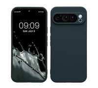 kwmobile Carcasa Compatible con Google Pixel 9 Pro XL Funda - con Bordes elevados - Apto Carga inalámbrica - Pizarra Oscura Mate