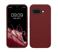 kwmobile Carcasa Compatible con Google Pixel 9a Funda - Case TPU y Silicona antigolpes - Apto Carga inalámbrica - Rojo Vino