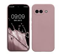 kwmobile Carcasa Compatible con Google Pixel 9a Funda - con Bordes elevados - Apto Carga inalámbrica - Lila Color Carne Mate