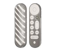 kwmobile Carcasa Compatible con Google TV Streamer 4K Funda Mando a Distancia - Funda de TPU Transparente Control Remoto - Negro/Transparente