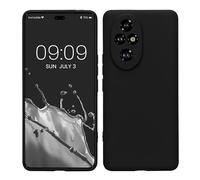 kwmobile Carcasa Compatible con Honor 200 Pro Funda - con Bordes elevados - Apto Carga inalámbrica - Negro Mate Mate