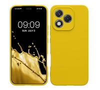 kwmobile Carcasa Compatible con Honor 400 Lite Funda - con Bordes elevados - Apto Carga inalámbrica - Amarillo chillón Mate
