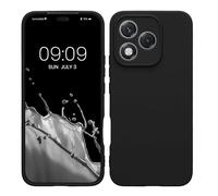 kwmobile Carcasa Compatible con Honor 400 Lite Funda - con Bordes elevados - Apto Carga inalámbrica - Negro Mate Mate