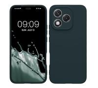 kwmobile Carcasa Compatible con Honor 400 Lite Funda - con Bordes elevados - Apto Carga inalámbrica - Pizarra Oscura Mate