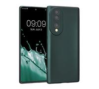 kwmobile Carcasa Compatible con Honor 70 (5G) Funda - Funda Ultrafina de TPU con Bordes elevados - petróleo Metalizado