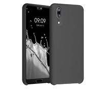 kwmobile Carcasa Compatible con Huawei P20 Funda - Case TPU y Silicona antigolpes - Apto Carga inalámbrica - Negro Mate