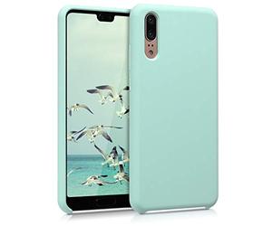 kwmobile Carcasa Compatible con Huawei P20 Funda - Case TPU y Silicona antigolpes - Apto Carga inalámbrica - Menta Mate