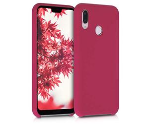 kwmobile Carcasa Compatible con Huawei P20 Lite Funda - Case TPU y Silicona antigolpes - Apto Carga inalámbrica - Fucsia Mate