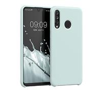 kwmobile Carcasa Compatible con Huawei P30 Lite Funda - Case TPU y Silicona antigolpes - Apto Carga inalámbrica - Menta Cool