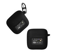 kwmobile Carcasa Compatible con JBL Tour Pro 2 Funda - Funda de Silicona antigolpes con mosquetón - Negro