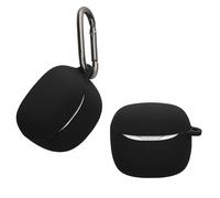 kwmobile Carcasa Compatible con JBL Tune Flex 2 Funda - Funda de Silicona antigolpes con mosquetón - Negro