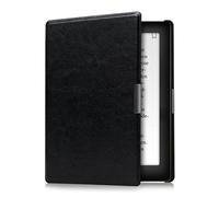 kwmobile Carcasa Compatible con Kobo Aura Edition 1 Funda - Funda con Tapa y Cierre magnético de Cuero sintético - Negro