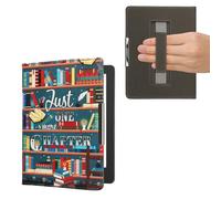 kwmobile Carcasa Compatible con Kobo Aura H2O Edition 2 Funda - Funda e-Book con Solapa y Correa de Mano - Solo un capítulo más