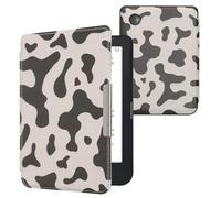 kwmobile Carcasa Compatible con Kobo Clara 2E Funda - Funda con Tapa y Cierre magnético de Cuero sintético - Vaca