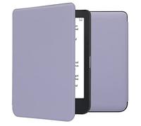 kwmobile Carcasa Compatible con Kobo Clara 2E Funda - Funda con Tapa y Cierre magnético de Cuero sintético - Lila