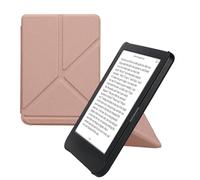 kwmobile Carcasa Compatible con Kobo Clara BW/Colour Funda con Soporte - Funda con Origami y Tapa con Cierre magnéetico - Oro Rosa