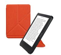 kwmobile Carcasa Compatible con Kobo Clara BW/Colour Funda con Soporte - Funda con Origami y Tapa con Cierre magnéetico - Naranja afrutado