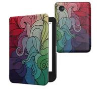 kwmobile Carcasa Compatible con Kobo Clara BW/Colour Funda - Funda con Tapa y Cierre magnético de Cuero sintético - postmodernista