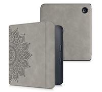 kwmobile Carcasa Compatible con Kobo Libra 2 Funda - Funda con Tapa magnética de Cuero sintético - Gris
