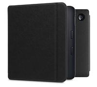 kwmobile Carcasa Compatible con Kobo Libra 2 Funda - Funda con Tapa y Cierre magnético de Cuero sintético - Negro