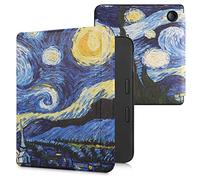 kwmobile Carcasa Compatible con Kobo Libra 2 Funda - Funda con Tapa y Cierre magnético de Cuero sintético - Noche Estrellada